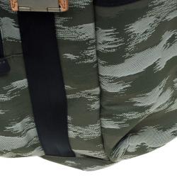 Pre Owned Tumi Navy Green Nylon Alpha Bravo Lejeune Backpack