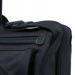 Pre Owned Tumi Black Nylon Carry On Garment Rolling Suitcase