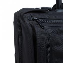 Pre Owned Tumi Black Nylon Carry On Garment Rolling Suitcase