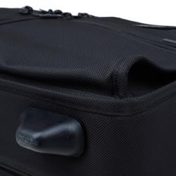 Pre Owned Tumi Black Nylon Carry On Garment Rolling Suitcase