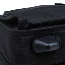 Pre Owned Tumi Black Nylon Carry On Garment Rolling Suitcase