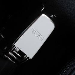 Pre Owned Tumi Black Nylon Carry On Garment Rolling Suitcase