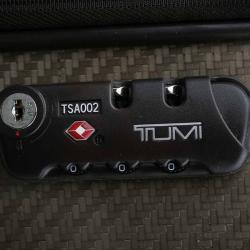 Pre Owned Tumi Light Brown Coated Nylon Medium Tegra Lite Trip Packing Case