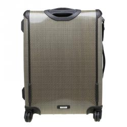 Pre Owned Tumi Light Brown Coated Nylon Medium Tegra Lite Trip Packing Case