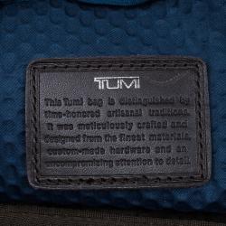 Pre Owned Tumi Blue Nylon Alpha Bravo McNair Slim Briefcase Bag
