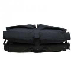 Pre Owned Tumi Black Nylon Tri Fold Garment Luggage Travel Bag