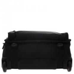 Pre Owned Tumi Black Nylon Carry On Garment Rolling Suitcase