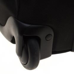 Pre Owned Tumi Black Nylon Carry On Garment Rolling Suitcase