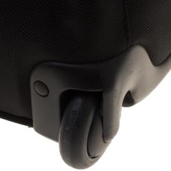 Pre Owned Tumi Black Nylon Carry On Garment Rolling Suitcase