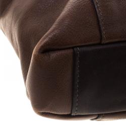 Pre Owned Tumi Dark Brown Leather Beacon Hill Branch Slim Laptop Briefcase