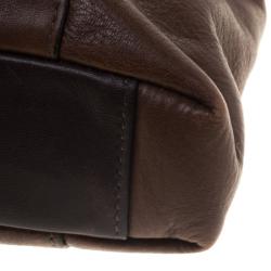 Pre Owned Tumi Dark Brown Leather Beacon Hill Branch Slim Laptop Briefcase