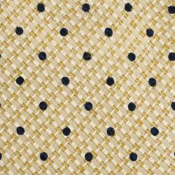 مملوكة مسبقًا Valentino Yellow Silk Polka Dot Tie 