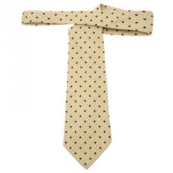 مملوكة مسبقًا Valentino Yellow Silk Polka Dot Tie 