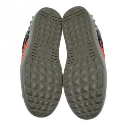 Pre Owned Valentino Multicolor Camouflage Canvas Sneakers Size 43