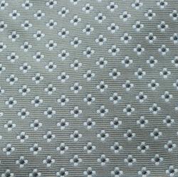 Pre Owned Valentino Grey Floral Jacquard Silk Traditional Tie