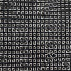 مملوكة مسبقًا رابطة عنق فالنتينو هندسية حرير رمادي