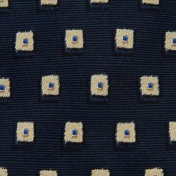 Pre Owned رباط عنق فالنتينو حرير أزرق بنمط مربعات