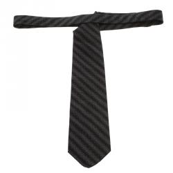 مملوكة مسبقًا ربطة عنق فالنتينو تراديشنال حرير زخرفة منقط مونوكرومي