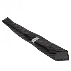 مملوكة مسبقًا ربطة عنق فالنتينو تراديشنال حرير زخرفة منقط مونوكرومي