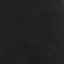 Pre Owned Valentino Black Zig Zag Embroidered Traditional Silk Tie