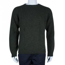 Valentino Men's Olive Green Crewneck Pullover L
