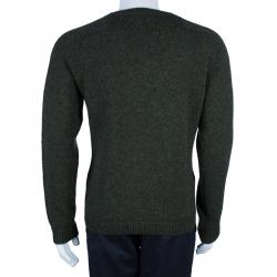 Valentino Men's Olive Green Crewneck Pullover L