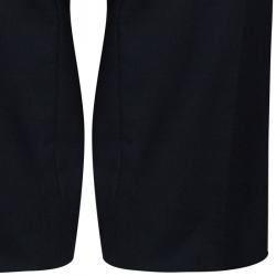 Pre Owned Valentino Men's Navy Blue Wool Suit XL