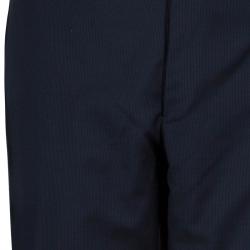 Pre Owned Valentino Men's Navy Blue Wool Suit XL