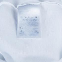 Pre Owned Valentino White Rockstud Detail Polo T-Shirt M