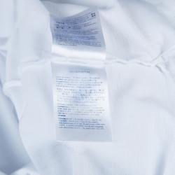 Pre Owned Valentino White Rockstud Detail Polo T-Shirt M