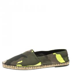 Valentino Camouflage Canvas Espadrilles Size 44