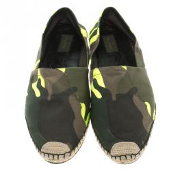 Valentino Camouflage Canvas Espadrilles Size 44