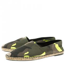 Valentino Camouflage Canvas Espadrilles Size 44