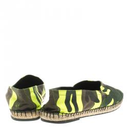 Valentino Camouflage Canvas Espadrilles Size 44