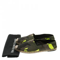 Valentino Camouflage Canvas Espadrilles Size 44