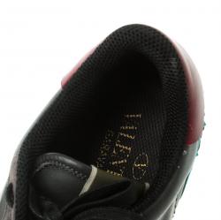 Pre Owned Valentino Tricolor Leather And Suede Rockrunner Sneakers Size 41