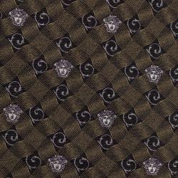 Pre Owned Versace Grey Medusa Tie