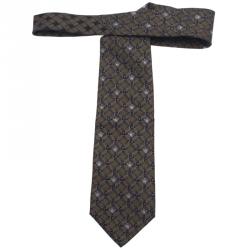 Pre Owned Versace Grey Medusa Tie