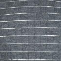 Pre Owned Versace Collection Grey Geometric Pattern Crew Neck Sweater XL
