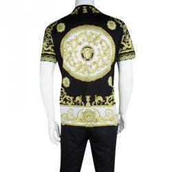 Pre Owned Versace Black Medusa Head Print T-Shirt M