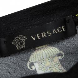 Pre Owned Versace Black Medusa Head Print T-Shirt M
