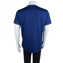 Pre Owned Z Zegna Blue Crew Neck T-Shirt XL