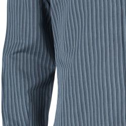 Z Zegna Men's Dark Grey Striped  Shirt M