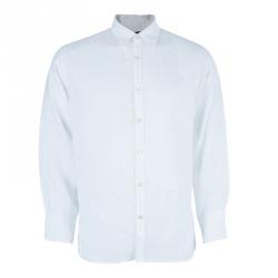 Z Zegna Men's Casual Linen Shirt L