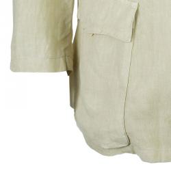Z Zegna Men's Beige Linen Jacket L