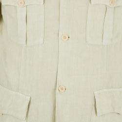 Z Zegna Men's Beige Linen Jacket L