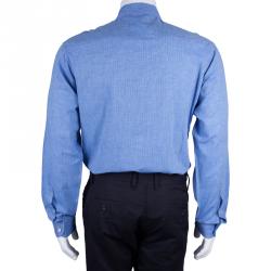 Z Zegna Mens Blue Shirt XL