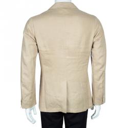 Z Zegna Men's Beige Linen Blazer M
