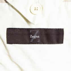 Z Zegna Men's Beige Linen Blazer M
