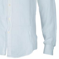 Pre Owned Z Zegna Men's White Linen Shirt XL